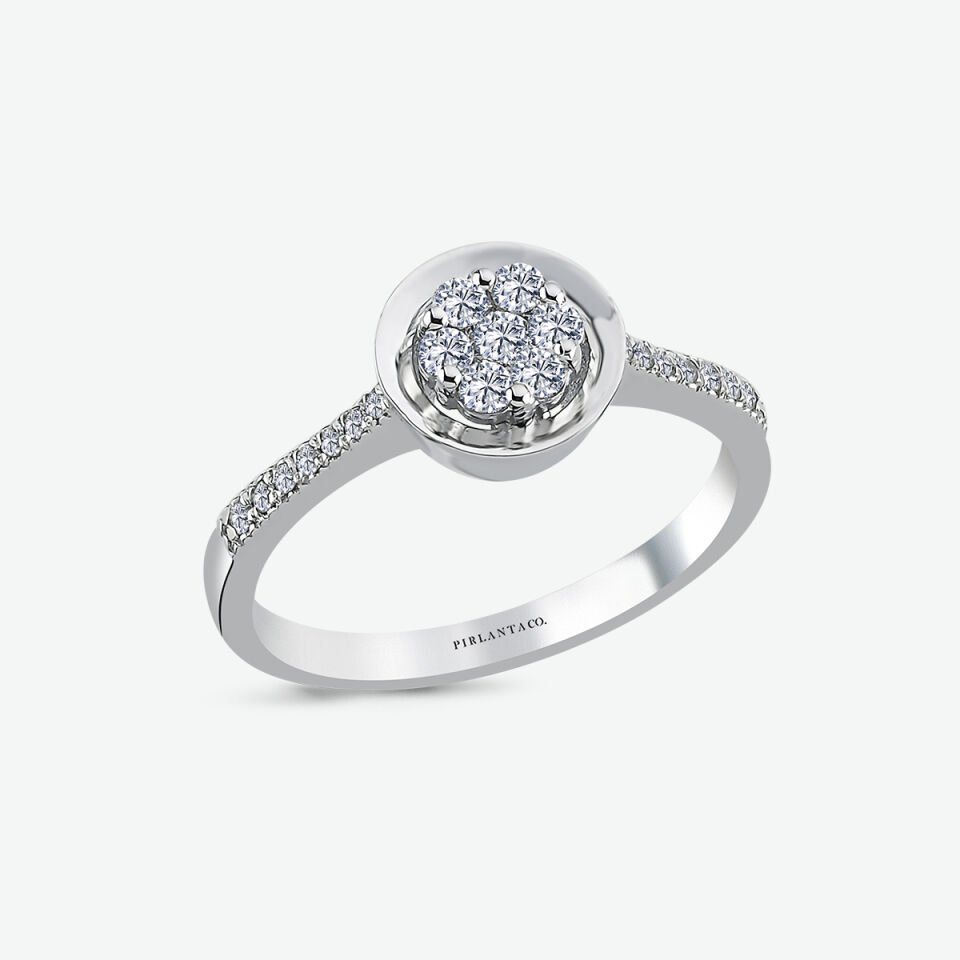 0.30 KARAT PIRLANTA CORONET YÜZÜK
