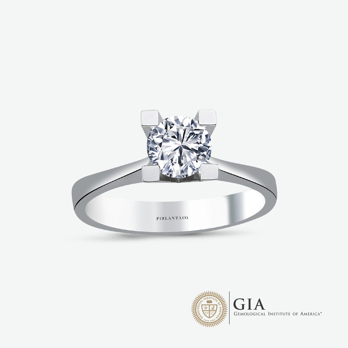 GIA SERTİFİKALI E RENK 0.90 KARAT TEKTAŞ PIRLANTA YÜZÜK