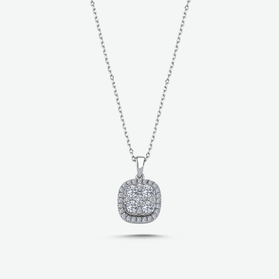 0.45 KARAT PIRLANTA TASARIM KOLYE