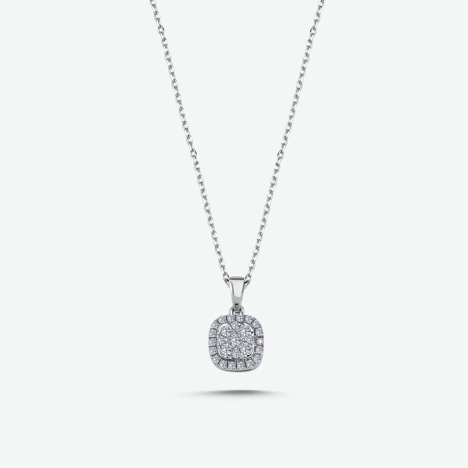 0.19 KARAT PIRLANTA TASARIM KOLYE