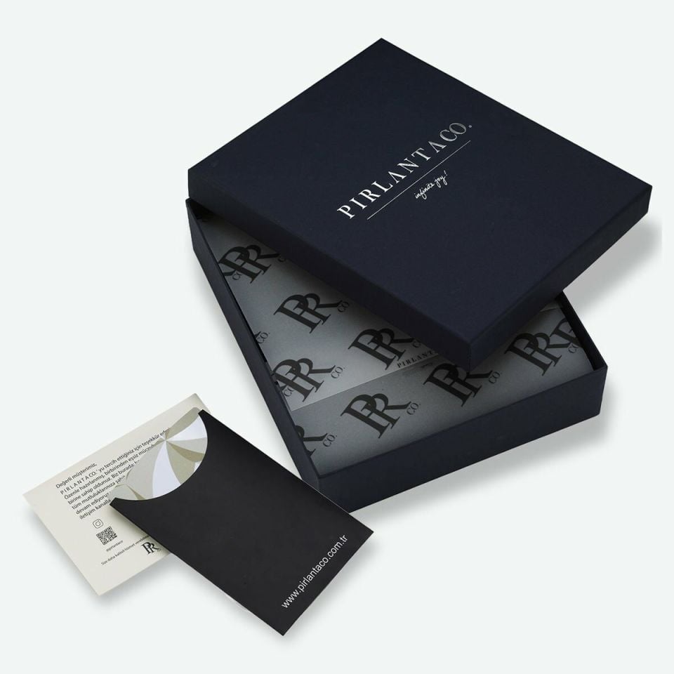 0.13 KARAT PIRLANTA TASARIM KOLYE ''SAFİR''