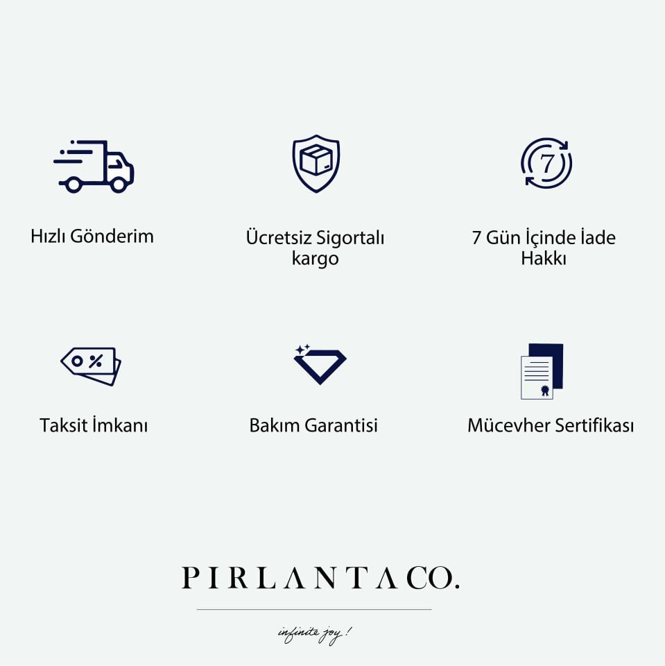 0.13 KARAT PIRLANTA TASARIM KOLYE ''SAFİR''