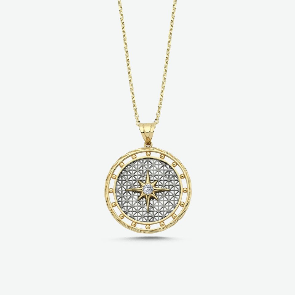 0.10 KARAT PIRLANTA TASARIM KOLYE