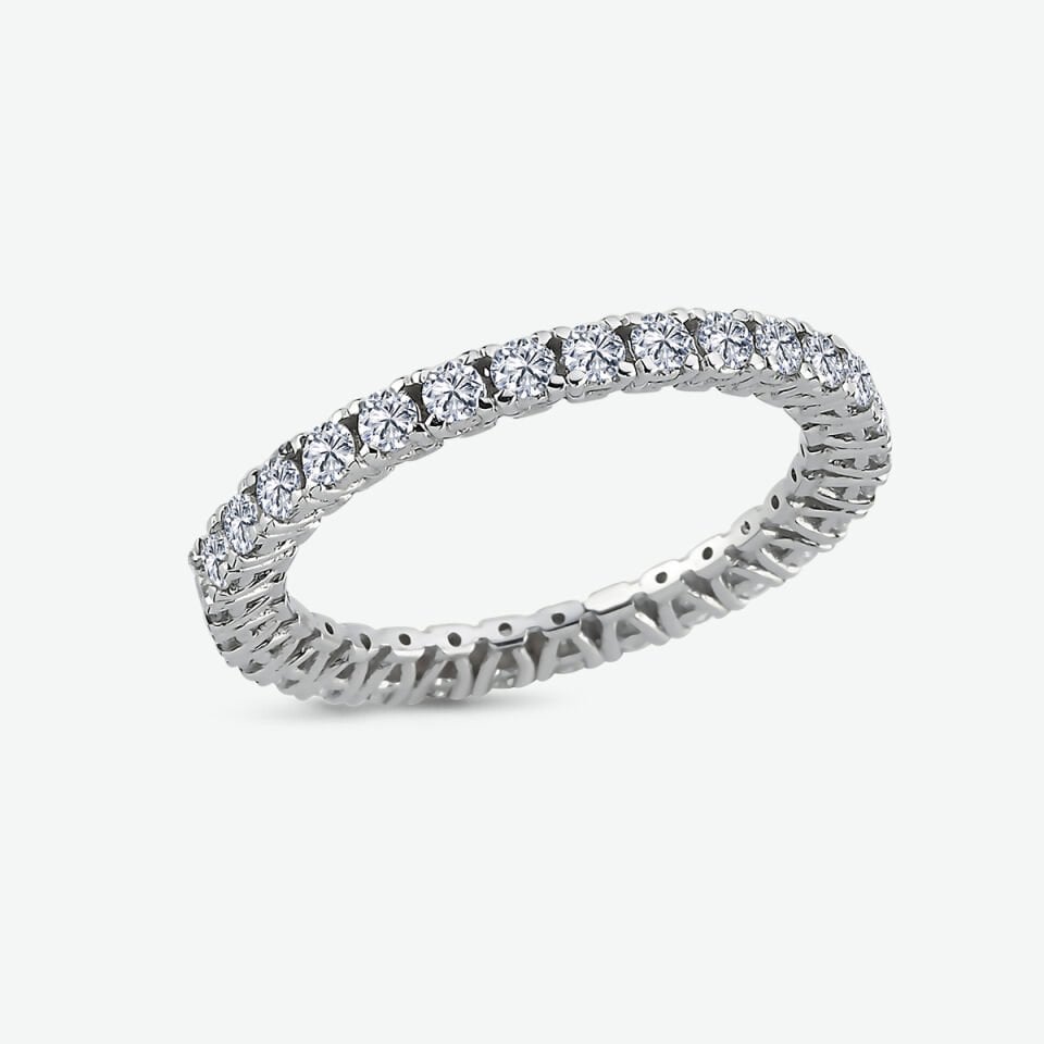 0.90 KARAT PIRLANTA TAMTUR YÜZÜK
