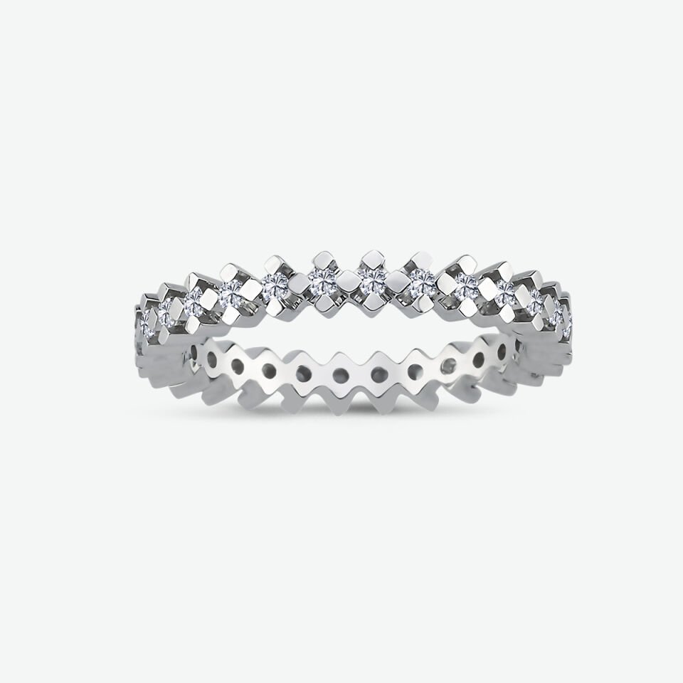0.35 KARAT PIRLANTA TAMTUR YÜZÜK