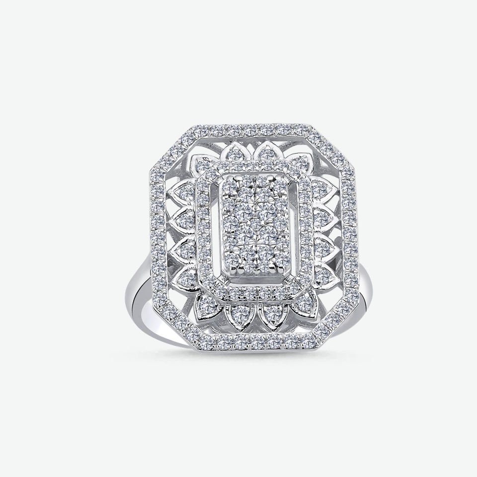 0,65 KARAT PIRLANTA TASARIM YÜZÜK