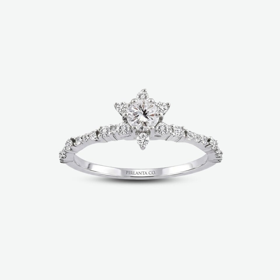 0.47 Karat Rowen Lily Vintage Tektaş Pırlanta Yüzük