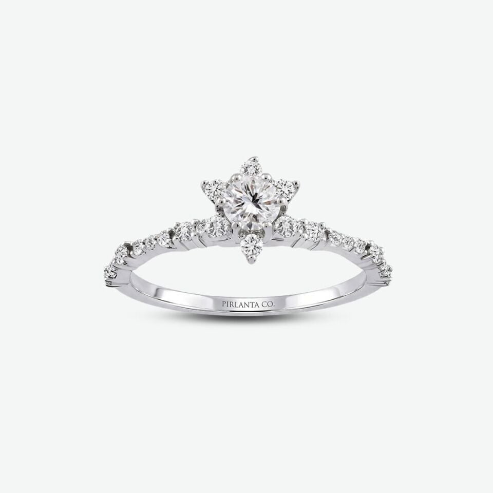 0.57 Karat Rowen Lily Vintage Tektaş Pırlanta Yüzük