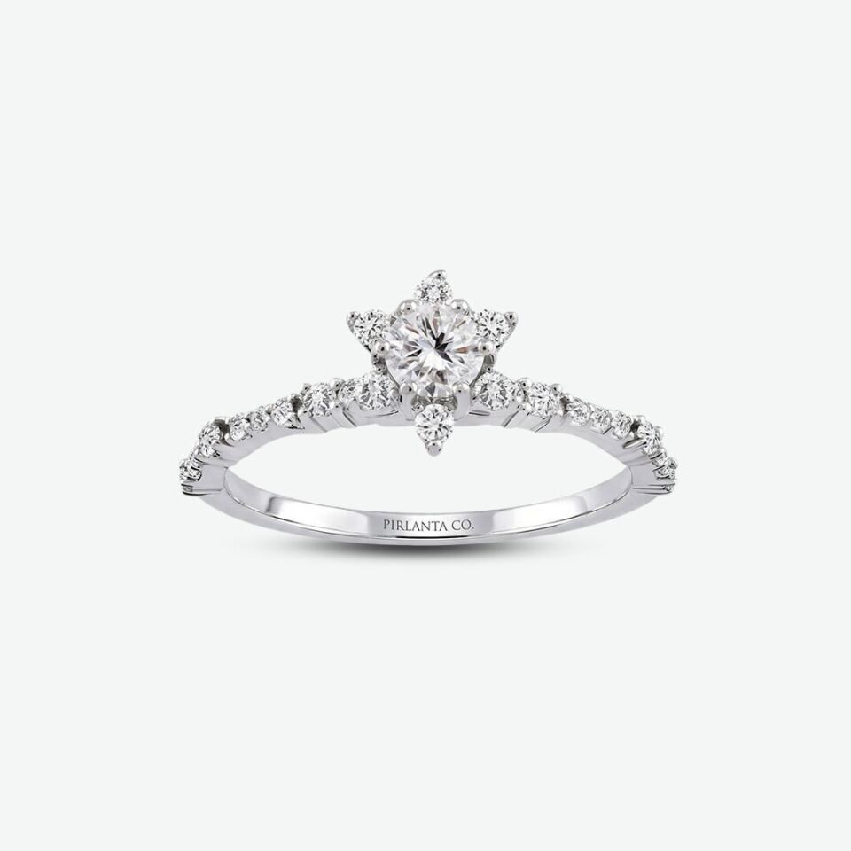 0.57 Karat Rowen Lily Vintage Tektaş Pırlanta Yüzük