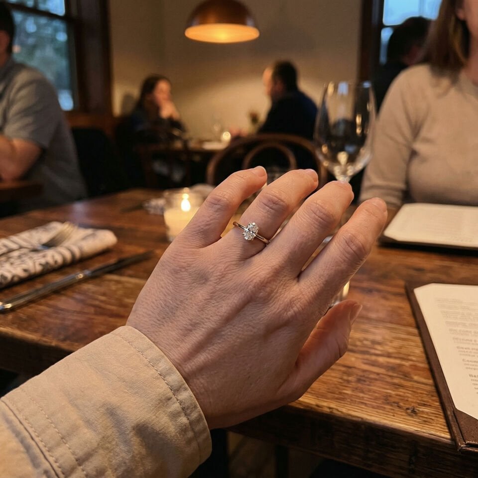 0.60 Karat Valeria Oval Tektaş Pırlanta Yüzük