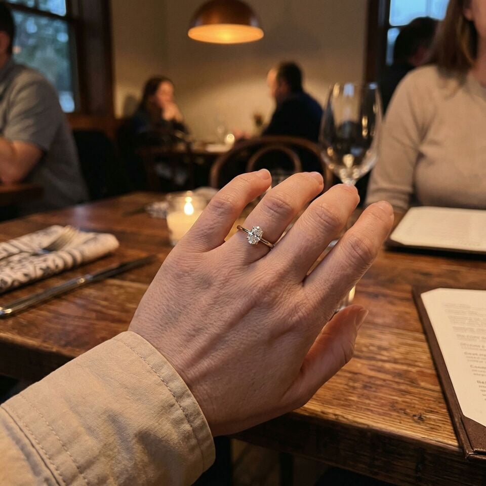 0.70 Karat Valeria Oval Tektaş Pırlanta Yüzük